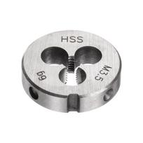 uxcell Round Threading Metric x Thread High Speed Steel Screw Cutting Die Repair Tool Die, M3.5 0.6 (Right Hand), (HSS)