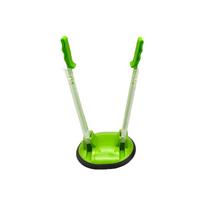 Bag Clip Sealer Tool with Long Handles and Suction Base for Secure Storage and Easy Opening and Closing of Plastic Bags žalia