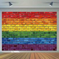 Vaivorykės Pasididžiavimo Mėnesio fonas LGBT grafiti Meilė gimtadienis Hip Hop Vestuvių vakarėlio vėliava nuotraukų studija kabina rekvizitai 150x130cm
