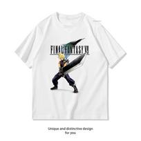 Cloud Strife Final Fantasy VII Classic TShirt Woman Man Casual Cotton Printed T Shirts Adult Streetwear Woman Clothing S