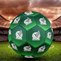 Mexico National Football Indoor Soccer Ball Size 5 Colorful All Ages Machine Stitched PVC Competition Ready Durable High-Bounce