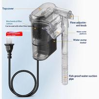 Silent Operation Aquarium Filter Eu/Us Plug Circulation System Fish Tank Filter Transparent Oil Removal Film Hang-On-Back Filter plug type