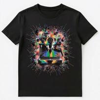 Colorful Paint Splash Coffee Machine Art Graphic Unisex T-shirt Tops Tees Unisex 4XL