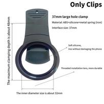 Universal Lens Clip Phone Lens Clip For 37mm 52mm CPL Wide Angle Zoom Fish Eye Macro Filter Lens Clip For IPhone All Smartphones A2