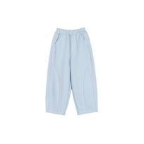 LUSON Girls' Spring Loose Fit Casual Trousers 120 mėlyna