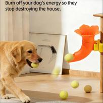 Automatic Tennis Ball Launcher For Dogs Cats Interactive Pet Toy Relieving Boredom Indoors Throw Launcher Dog Training Toys