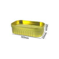 Creative Sardine Rectangular Tin Cans with Easy Open Lids,Empty Sealed Metal Tins for Food Storage,Crafts & Packaging