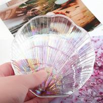 Nagų dailės undinės krištolinio stiklo ekrano dėklas netikri nagų antgaliai lukšto vitrinos plokštės nuotraukų rekvizitai 3D nagai papuošalų „pasidaryk pats“ įrankis