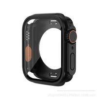 Apple iWatch S9 Ultra 360° atsparus vandeniui apsauginis dėklas: Antros kartos apvalkalas su integruota membrana 44mm juoda