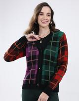 Monte Carlo Women's V Neck Full Sleeve Cardigan L
