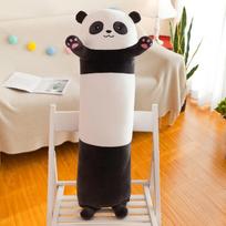 Panda dekoratyvinė pagalvė ilga panda meškiuko lėlė pliušinis žaislas lėlė miela mergaitė lova, kad lydėtų jus miegoti tingus super minkštas 50cm0.25kg