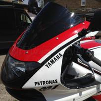Motociklo priekinis stiklas Ekranas 1997 - 2000 2001 2002 2003 2004 2005 2007 Yamaha YZF600R YZF 600 R RN RH Thunder Cat juoda