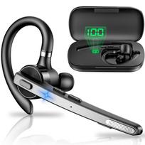 New Bee Bluetooth Single Noise Mute Siri Simultaneous Connection with Two Ideal for Online and Business M53 Headset, Ear, Hands-Free Calling, Ear-Hook juoda
