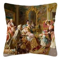 European Victorian Royal Court Ladies Women Cushion  Pillow Case,(2) 30x30cm black