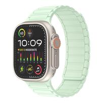 Magnetic Band for Apple Watch Ultra 2 49mm 45mm 44mm S10 46mm 42mm 40 41mm Silicone Strap for IWatch Series Ultra 2 9 8 7 6 5 4 42 44 45 46 49mm mėtų žalios spalvos