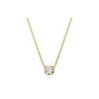 Swarovski Imber Round Cut Pendant Necklace Women necklace Gold 5684511 Shopping Bag beige