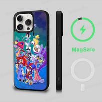 Nuostabus skaitmeninio cirko telefono dėklas Magnetinis dėklas IPhone 16 14 13 12 11 15 Pro Max Plus Magsafe belaidžio įkrovimo dangteliui iPhone 14