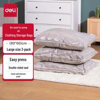 Deli No-Pump Vacuum Compression Storage Bags CN plug (adapter included)