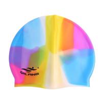 Classic Premium Elastic Long Hair Waterproof Flexible Silicone Colorful Swimming Hat Swimming Cap Swim Pool Hat Bathing Cap