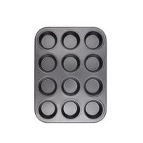 12 Cup Muffin Pan Nonstick Bakeware Tray for Cupcakes Muffins and Mini Cakes Durable Carbon Steel Oven Safe Baking Mold One Size