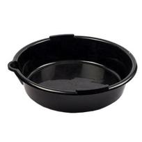 Engine Oil Drain Pan 7-Quart Black Plastic Oil Change Pan, Waste Oil Catch Basin, Car Waste Oil Tray, Auto Repair Receiver 1pc