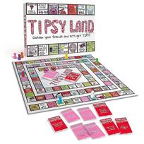 Tipsy Land Board Game,Drinking Party Board Games,Unique Spaces for Calling Out Friends,Interactive Drinking Board Games for Adults