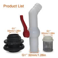 IBC tank valve, IBC spigot, IBC drain tap, IBC tote valve, plastic IBC faucet, IBC outlet valve (as the picture,1'')