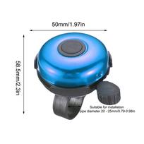 100dB Loud Bicycle Bell, Universal Alloy Cycling Ring Horn for Adults Kids Men Women Bike Handlebar, Outdoor Riding Safety mėlyna