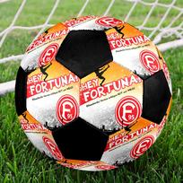 Fortuna Dusseldorf Soccer Ball Size 5 Colorful Machine Stitched PVC Competition Ready Durable High-Bounce