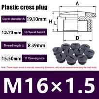 New 10Pcs Cross Shaped Plastic Plugs Nylon Waterproof High Quality Threaded Hole Plugs M16X1.5 M18X1.5 M20X1.5 M22X1.5 M25X1.5