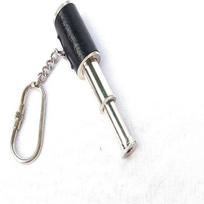 Teleskopinis raktų pakabukų žiedas, nikelio apdaila, odiniai raktų pakabukų žiedai, skirti Keys Nautical Gift, juoda,
