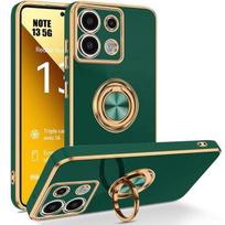 Protective case for Xiaomi Redmi Note 13 5G - Shockproof - Rotating stand - Night Green