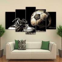 Nudėvėti sportiniai futbolo kedai Modernus namų sienos dekoras Drobės paveikslas Menas HD spaudinys Tapyba ant drobės svetainei Be rėmo 20x35cm*2  20x45cm*2  20x55cm*1 beige