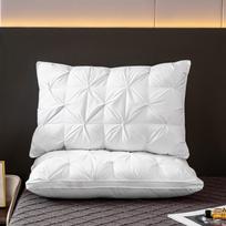 Hotel Bread Suktas Gėlės Pūkinė Pagalvė Skalbiamoji, Kaklo Apsauga Miego Pagalbinė Aukšta ir Žema Dovanos Pagalvės Šerdis 48 * 74Cm low pillow*1PC white