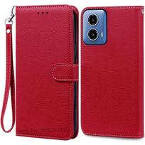 G34 Case For Motorola G34 5G Case Wallet Leather Flip Cover For Moto G34 5G Phone Case Book Stand Wallet Cover Coque Fundas For Motorola G34 5G