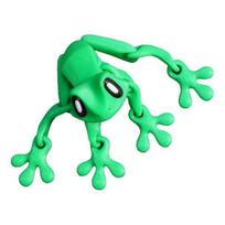 Judančios jungtys Varlė Magnetas ant šaldytuvo 3D spausdinta Varlė Fidget žaislas Artikuliuotas gyvūno modelis Figūrėlė Magnetinė Varlė Šaldytuvo Dekoracija Ornamentas