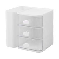 Pen Holder with Drawer Multifunctional Stationery Holder Storage Box Office Desk Organizer for School Dorm