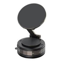 Strong Magnetic Car Phone Holder Adjustable Stand with Vacuum Suction Base for Multiple Surfaces Dashboard Installation