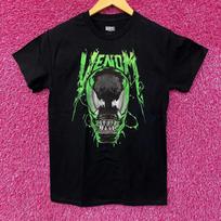 Marvel Spider-Man Venom Black Green Grin Logo 100% Cotton T-shirt Mens Tees Top L