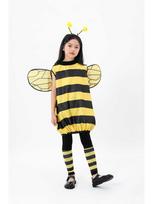 Vaikų ir suaugusiųjų bičių vabzdžių Helovino Cosplay kostiumas 140cm geltona