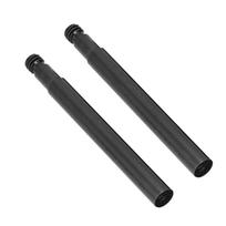 2Pcs 60mm Bicycle Presta Valve Extender Inner Tyre Valves Extension (Black) juoda