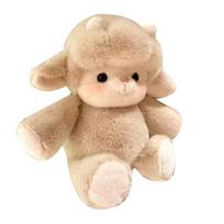 Bėgančios Škotijos karvės pliušinis žaislas 45cm Mielas minkštas žaislas Panda apkabinama pagalvė Gimtadienio dovana vaikams suaugusiems Namų biuro dekoras šviesiai ruda spalva