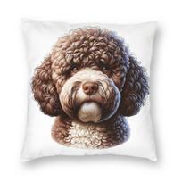 Lagotto Romagnolo Dog Square Pillowcase Polyester Linen Velvet Pattern Zip Decor Throw Pillow Case Room Cushion Cover 30x30cm