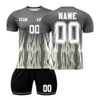 DIY Customizable Two Piece Sports Jersey Set Short Sleeve Crew Neck Shirt and Elastic Waist Shorts for Team Uniforms S
