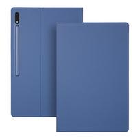 Magnetic Case For Samsung Galaxy Tab S7 S8 S10 Plus Stand Cover S5E S6 Lite 10 FE Auto Sleep Wake For Tab S9 FE+ S10 Ultra With Pencil Holder Tab S10 FE 10.9 inch mėlyna