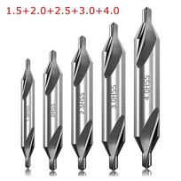 5/6 vnt. Kūginės skylės centrinis grąžtai Metalo gręžtuvas, tekinimo staklės Metalo apdirbimas 5pcs