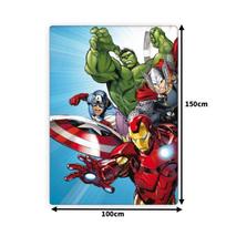 The Avengers Flannel Blanket With Cartoon Prints For Kids And Teens