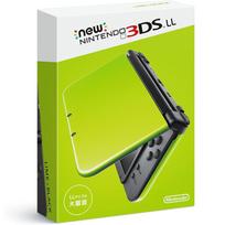 Refurbished item Nintendo 3DS LL Lime Black SD card formatted.