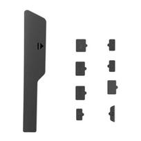 9Pcs Game Console Rubber Dust Protector Dust Plug for PS 5 Slim Antidust Cover Gaming Accessories Dustproof Plug Black 1