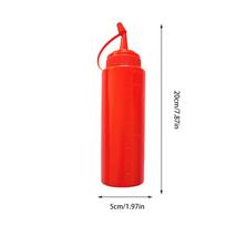 Prank Toy Ketchup Bottle Fake Squeeze Prank Joke for Fun Stress Relief Prank Gadget Hilarious Salad Sauce Container funny Medium raudona